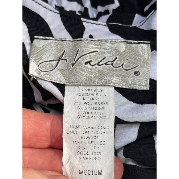 J Valdi black and white cover up mini dress with pockets size Medium - Picture 3 of 3